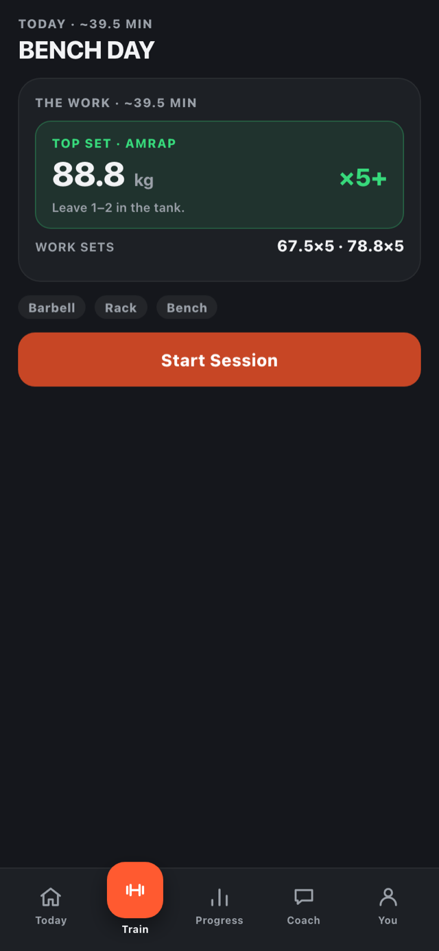 King Train screen